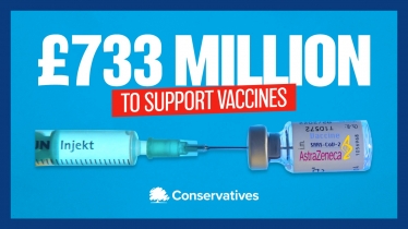 £733 million invested in vaccine rollout